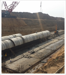 混凝土底板澆筑作業(yè)面